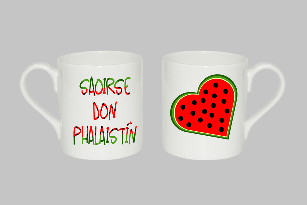 Saoirse don Phalaistín (porcelain mug) - Palestinian Fundraiser