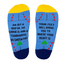 Load image into Gallery viewer, There is no place like home- Irish Language Socks
