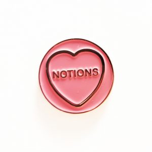Notions – Hate Hearts – soft enamel pin badge