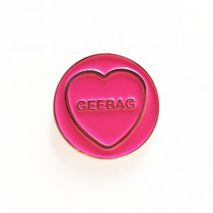 Geebag – Hate Hearts – soft enamel pin badge