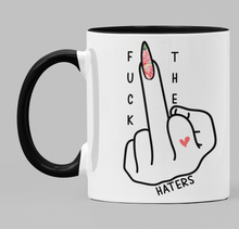 Load image into Gallery viewer, Swear Mug Custom Quirky Funny Irish Mugs Fuck the haters swearmug.com
