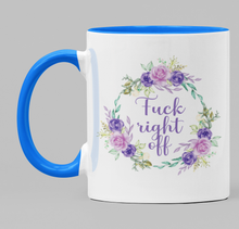 Load image into Gallery viewer, Swear Mug Custom Quirky Funny Irish Mugs Fuck Right Off swearmug.com
