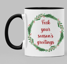 Load image into Gallery viewer, Feck your seasons greetings mug
