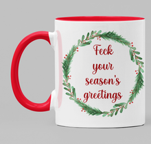 Load image into Gallery viewer, Feck your seasons greetings mug
