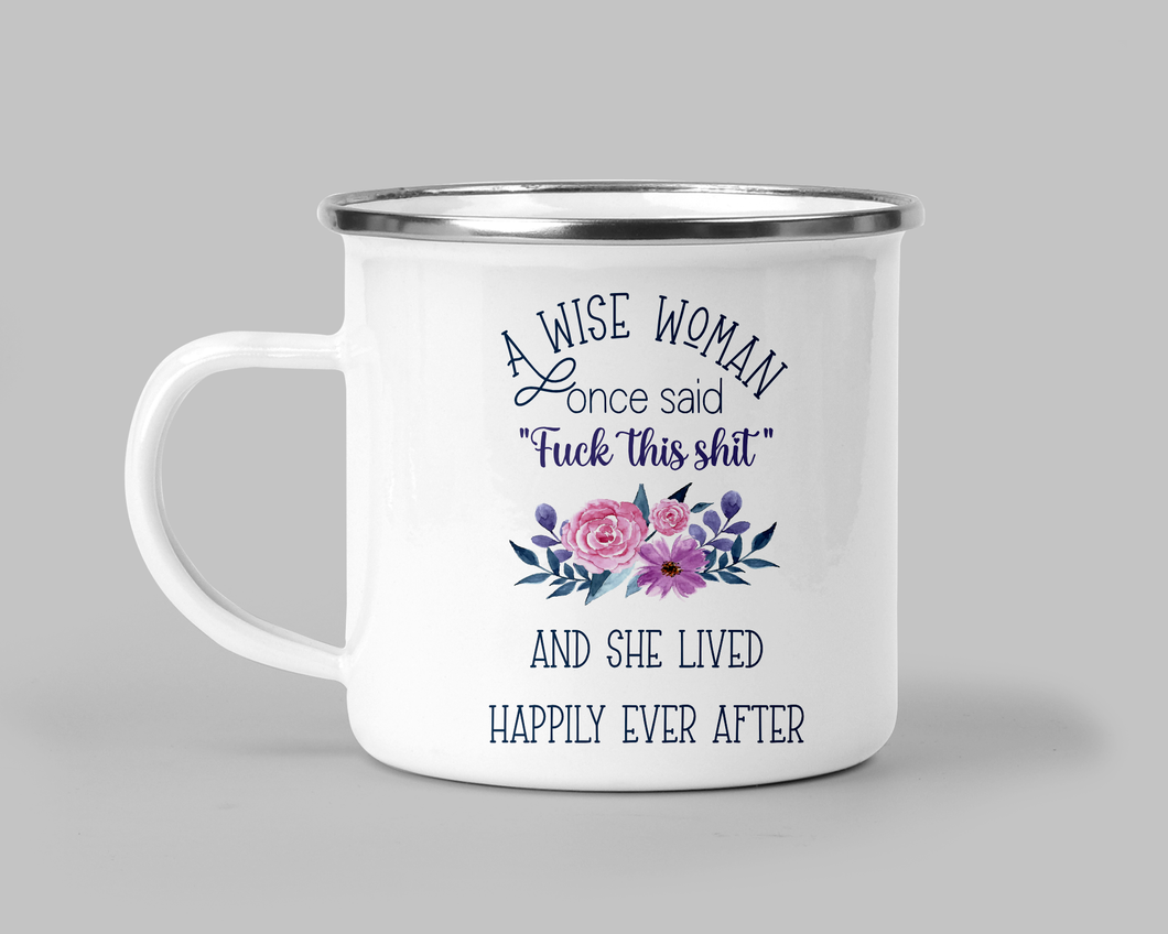 A Wise Woman Enamel